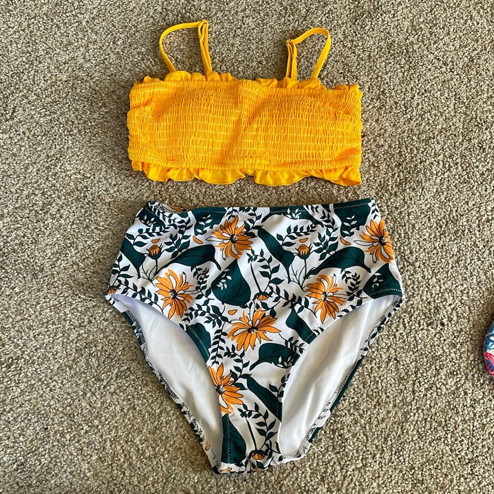 NWOT Bikini Top and High-waisted bottom